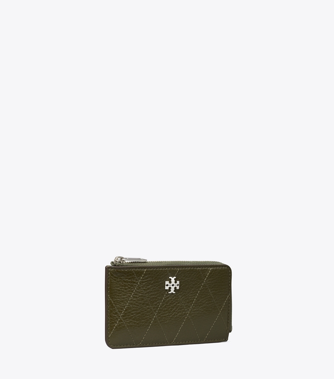 Charlie Quilted Zip Charm Card Case