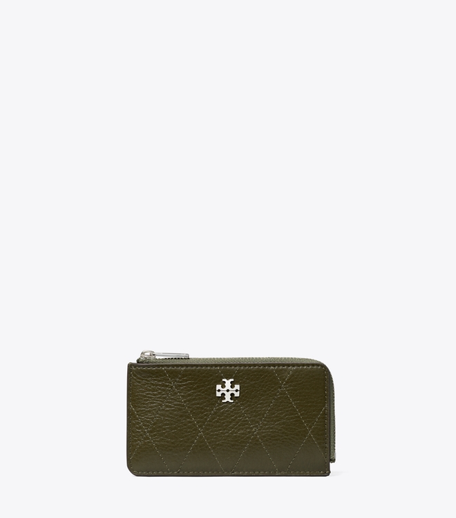 Charlie Quilted Zip Charm Card Case
