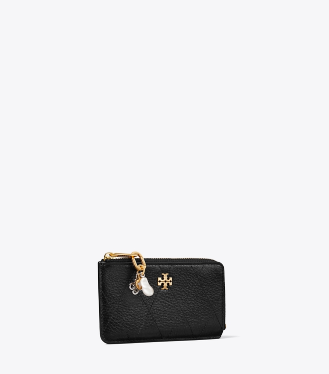 Charlie Quilted Zip Charm Card Case