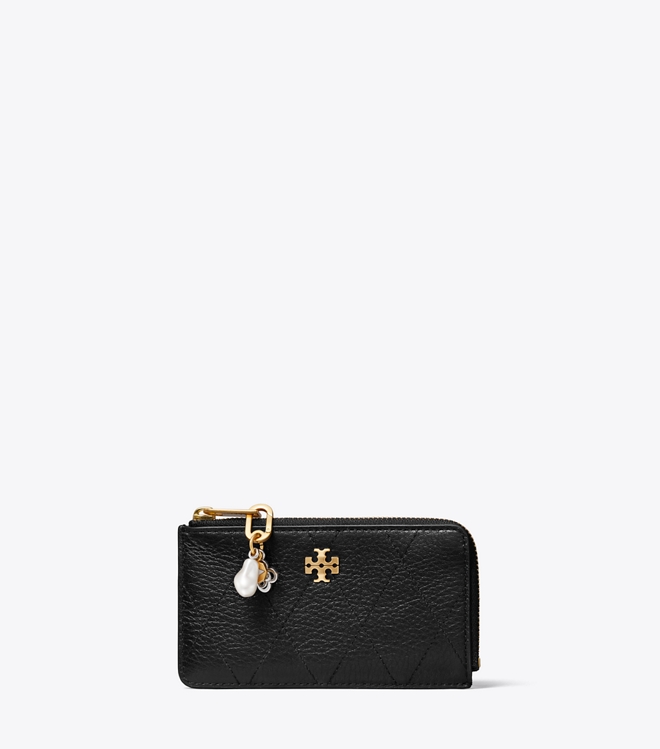 Charlie Quilted Zip Charm Card Case