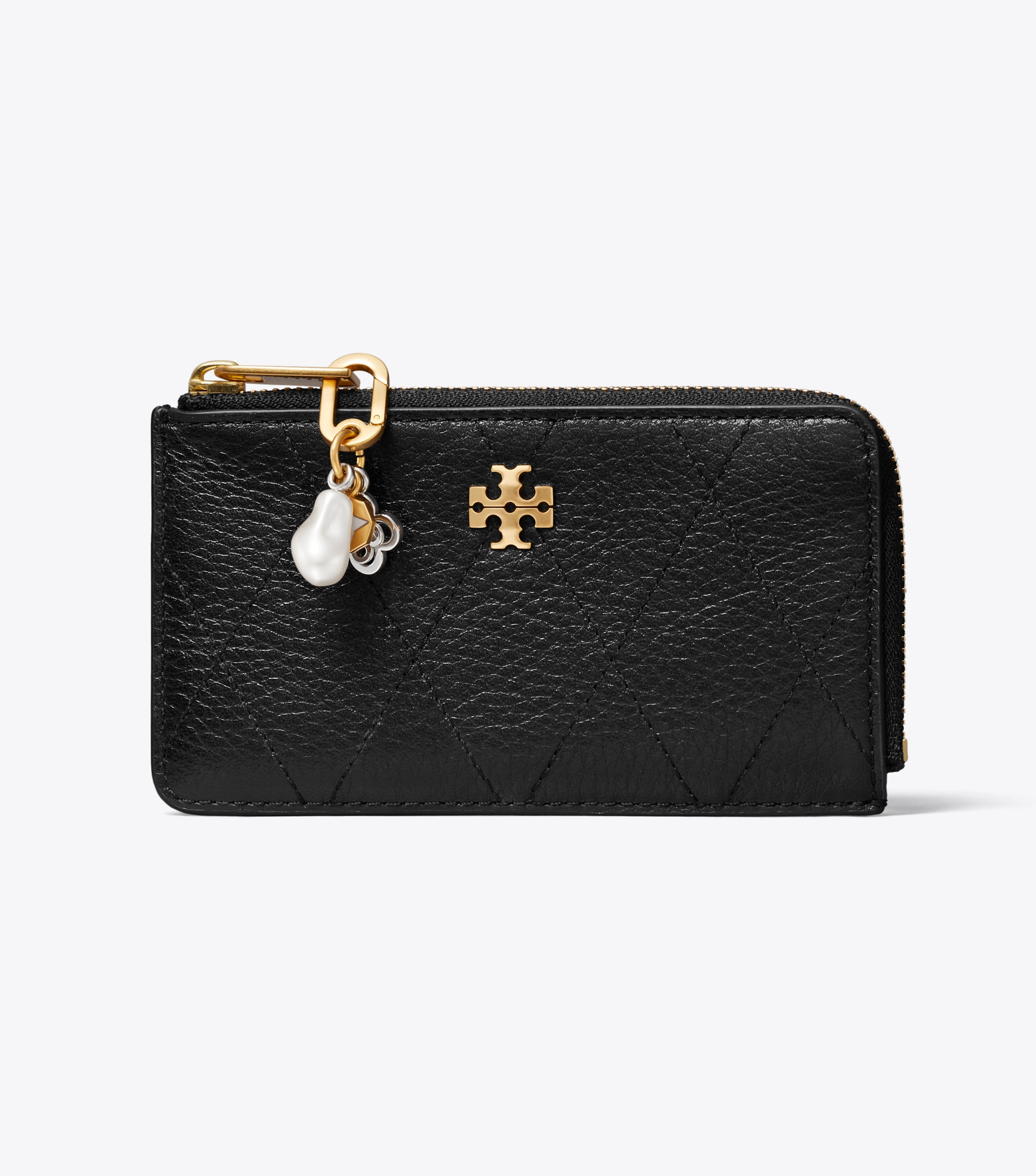 Charlie Quilted Zip Charm Card Case image number 1