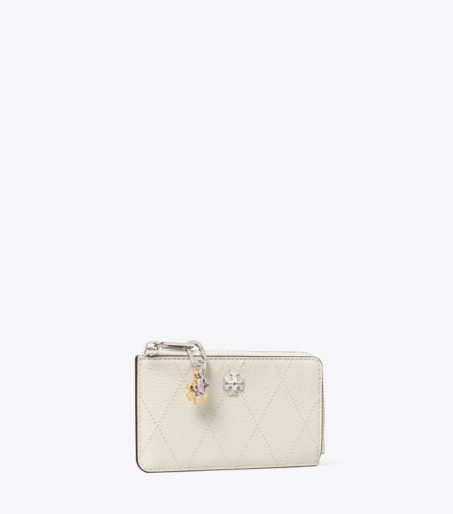 Charlie Quilted Zip Card Case