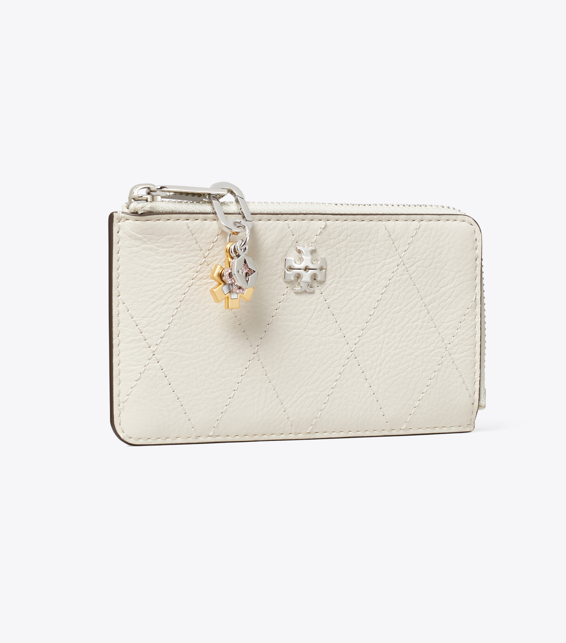 Charlie Quilted Zip Card Case image number 0