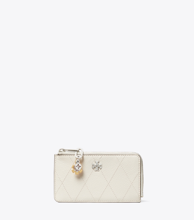 Charlie Quilted Zip Card Case