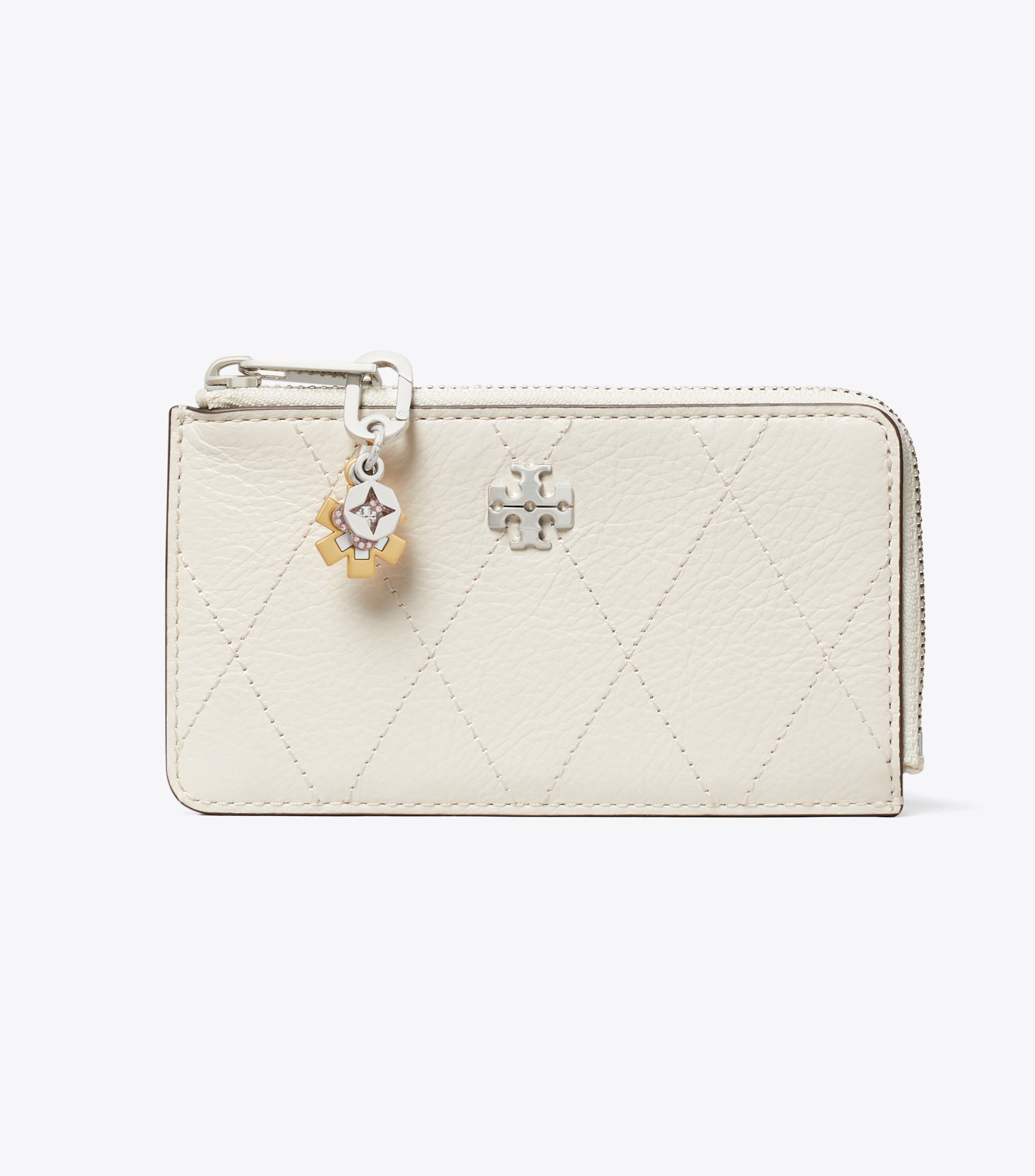 Charlie Quilted Zip Card Case image number 1