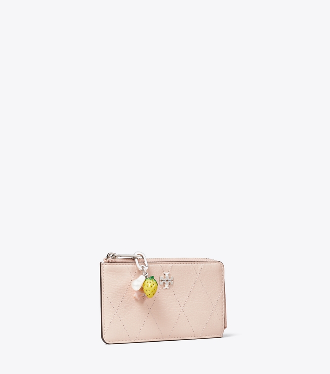 Charlie Quilted Zip Card Case