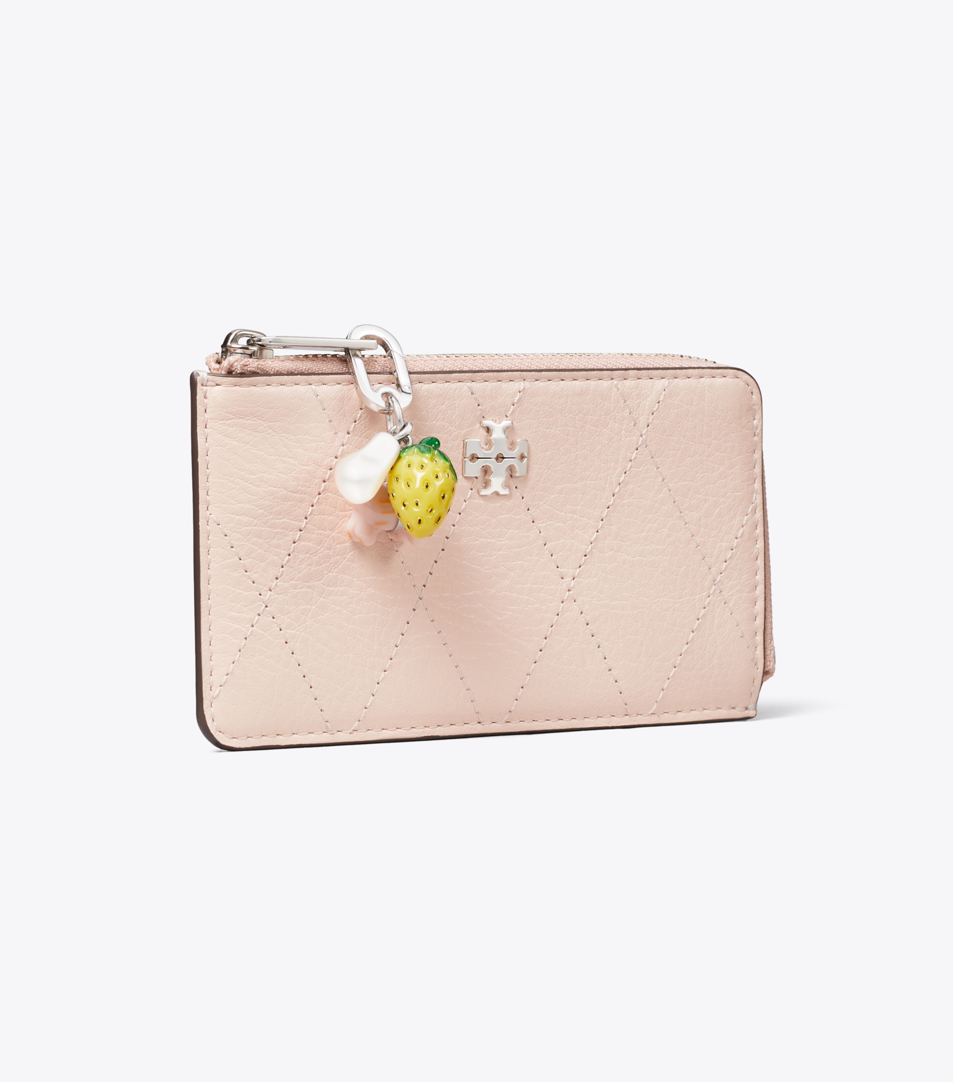 Charlie Quilted Zip Card Case image number 0