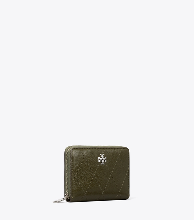 Small Charlie Quilted Zip-Around Wallet