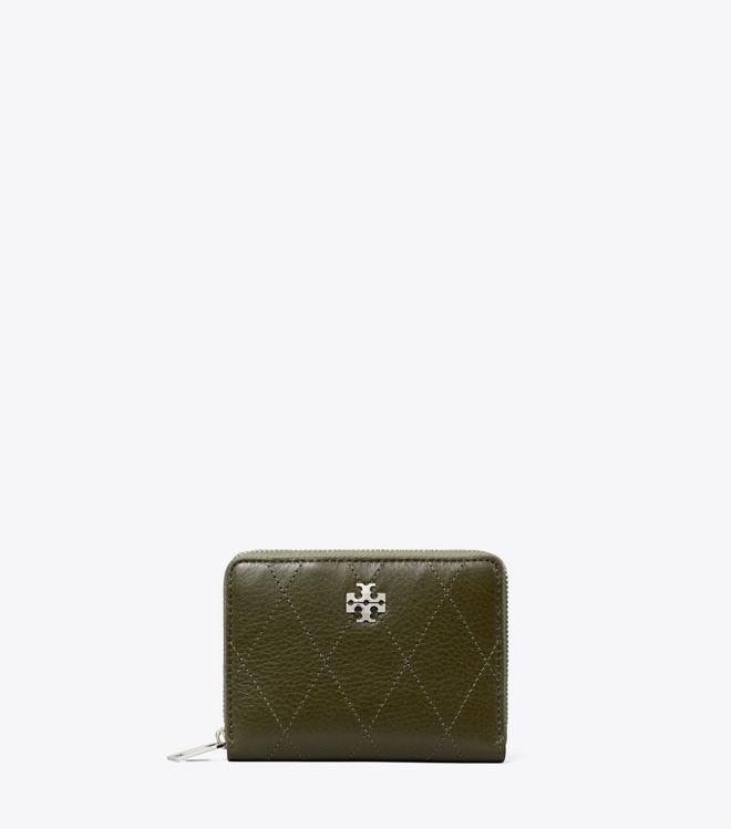 Small Charlie Quilted Zip-Around Wallet