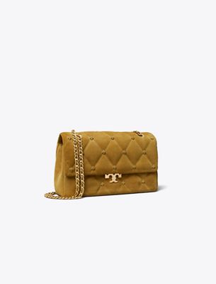  Bunny Knot Suede Shoulder Bag