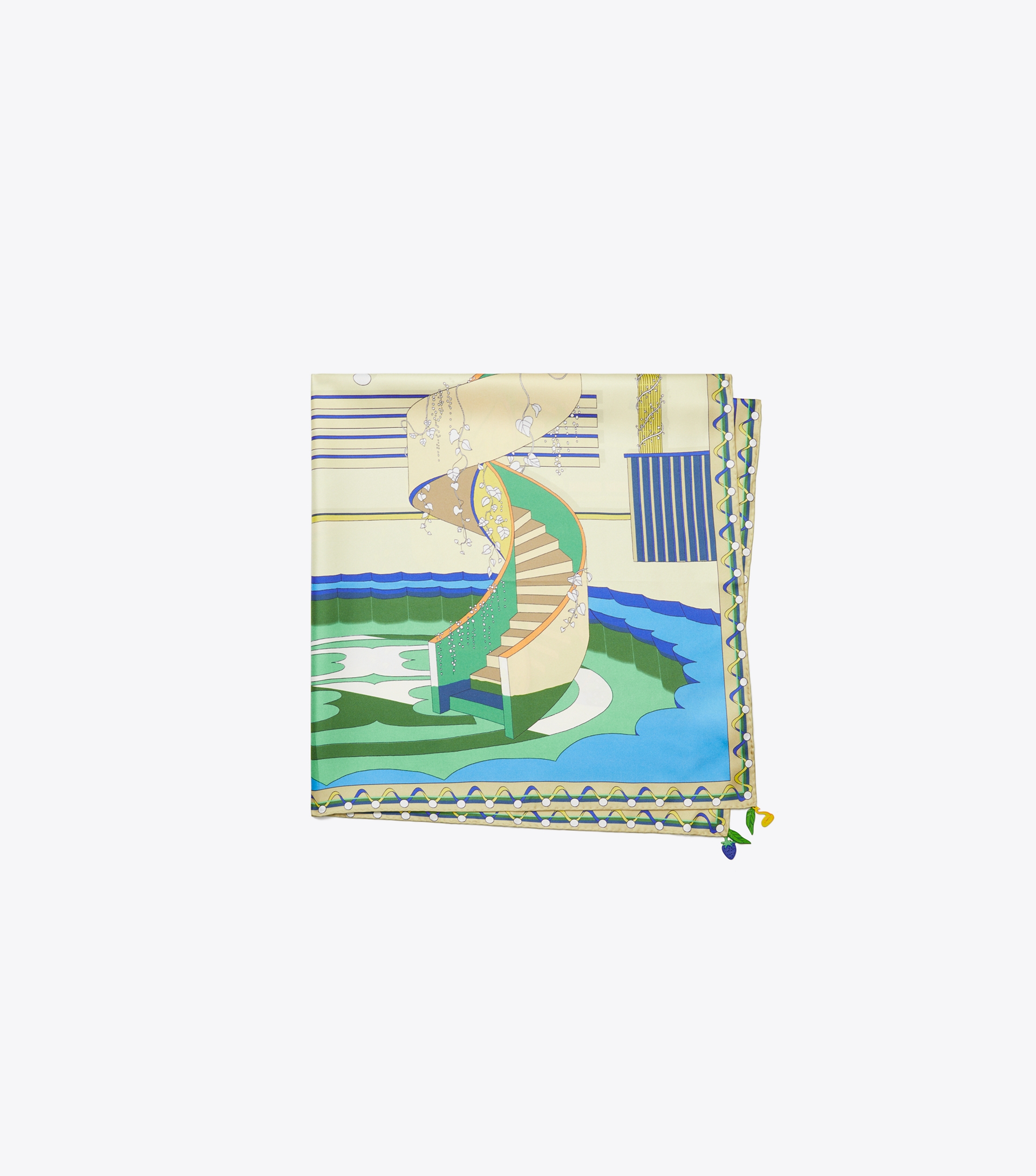 The Pool Silk Square Scarf image number 2