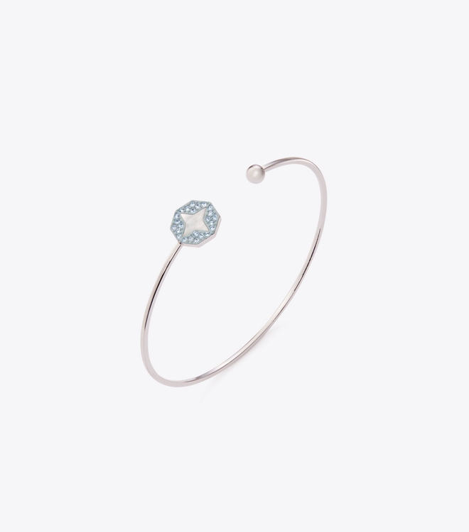 Forget Me Not Open Cuff