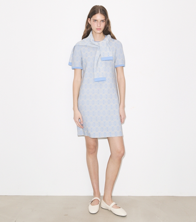 Viscose Crewneck Dress