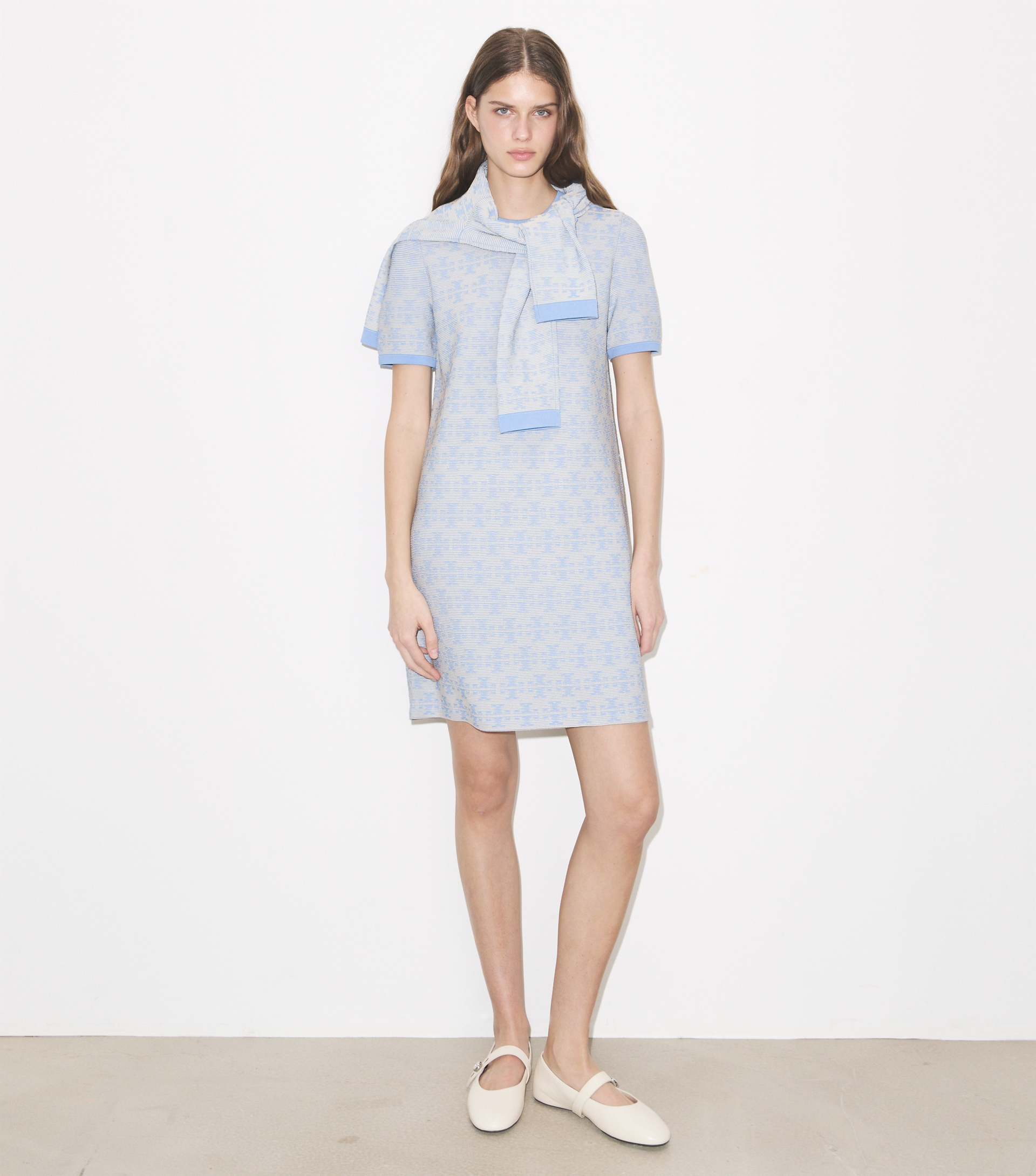 Viscose Crewneck Dress image number 5