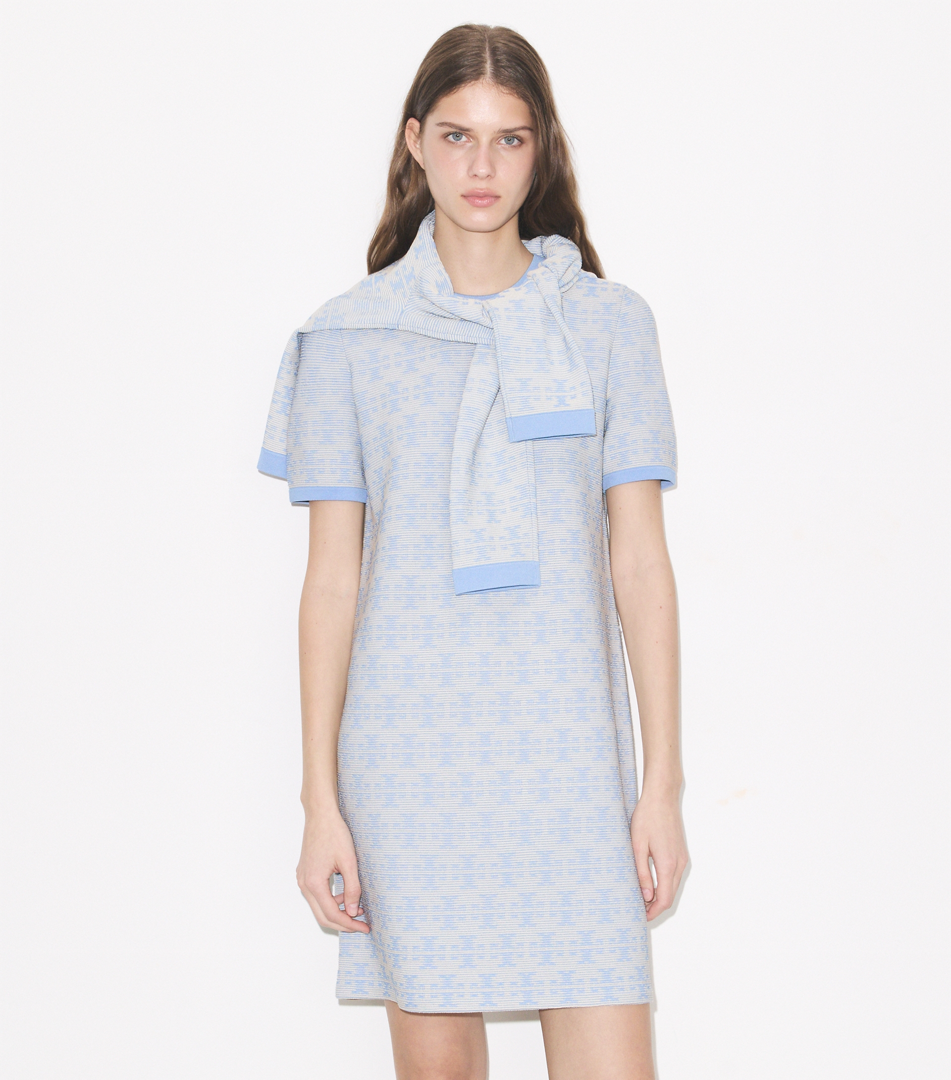 Viscose Crewneck Dress image number 4