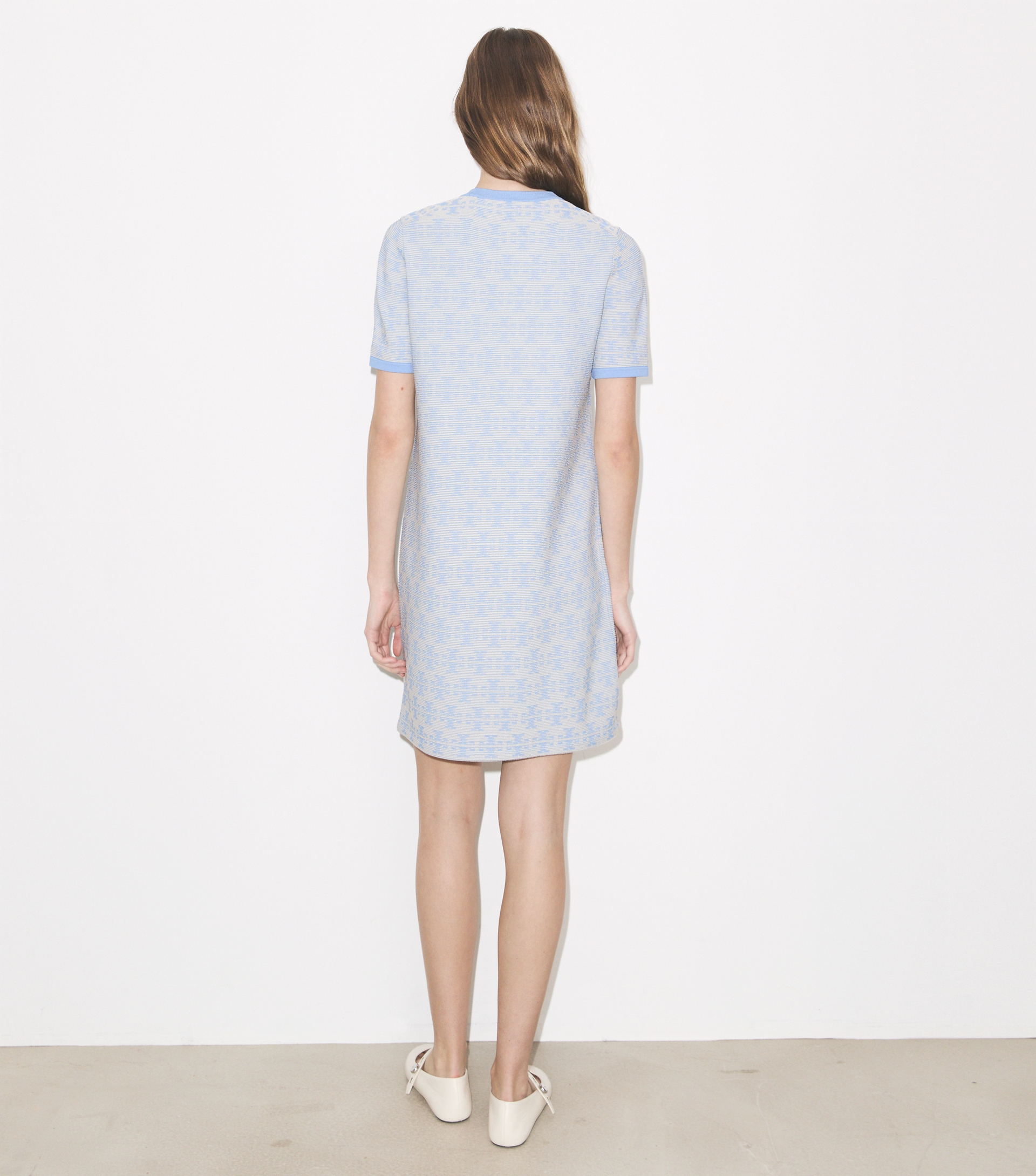 Viscose Crewneck Dress image number 2