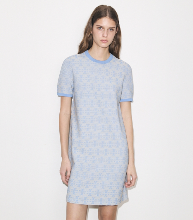 Viscose Crewneck Dress