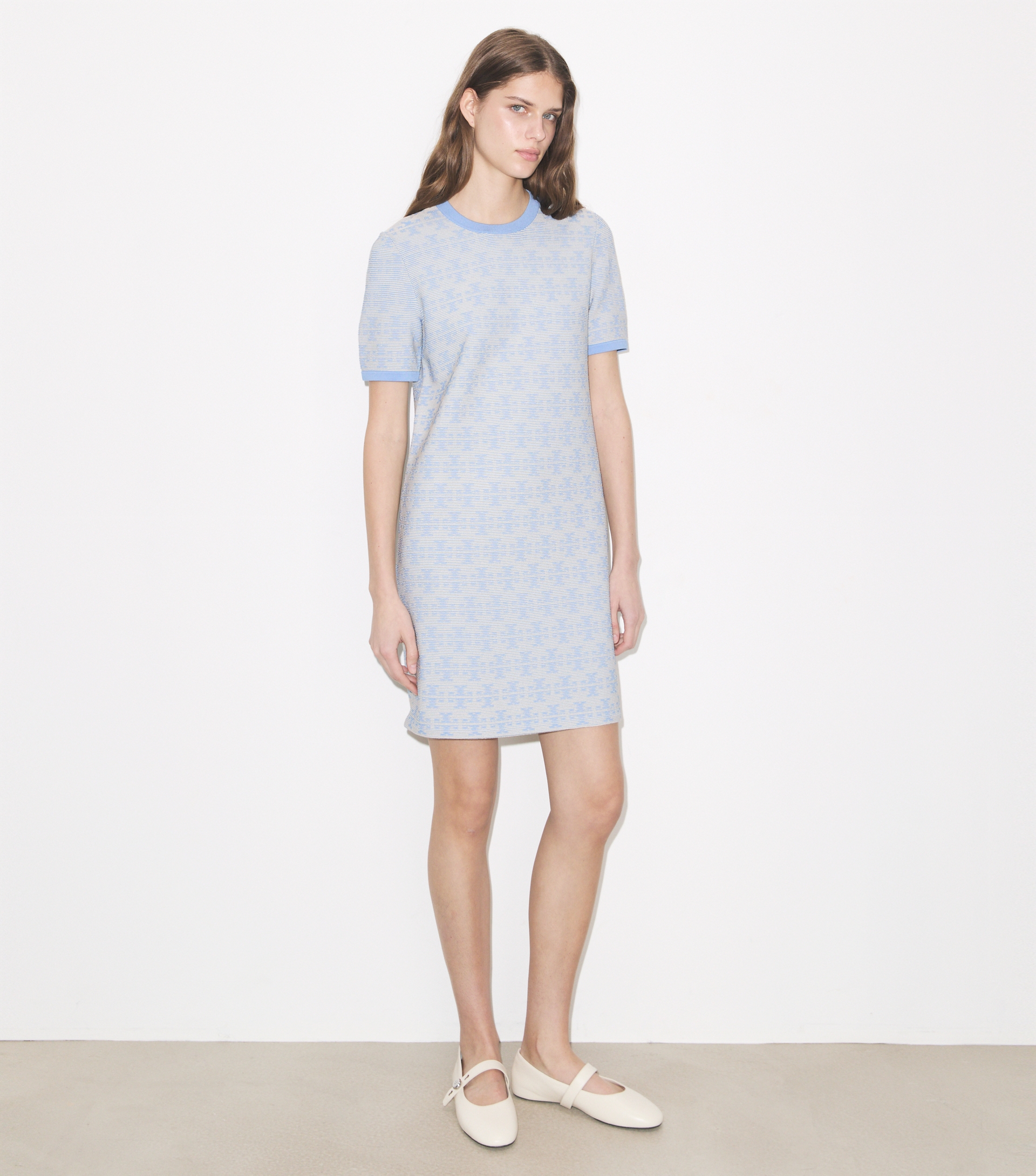 Viscose Crewneck Dress image number 1