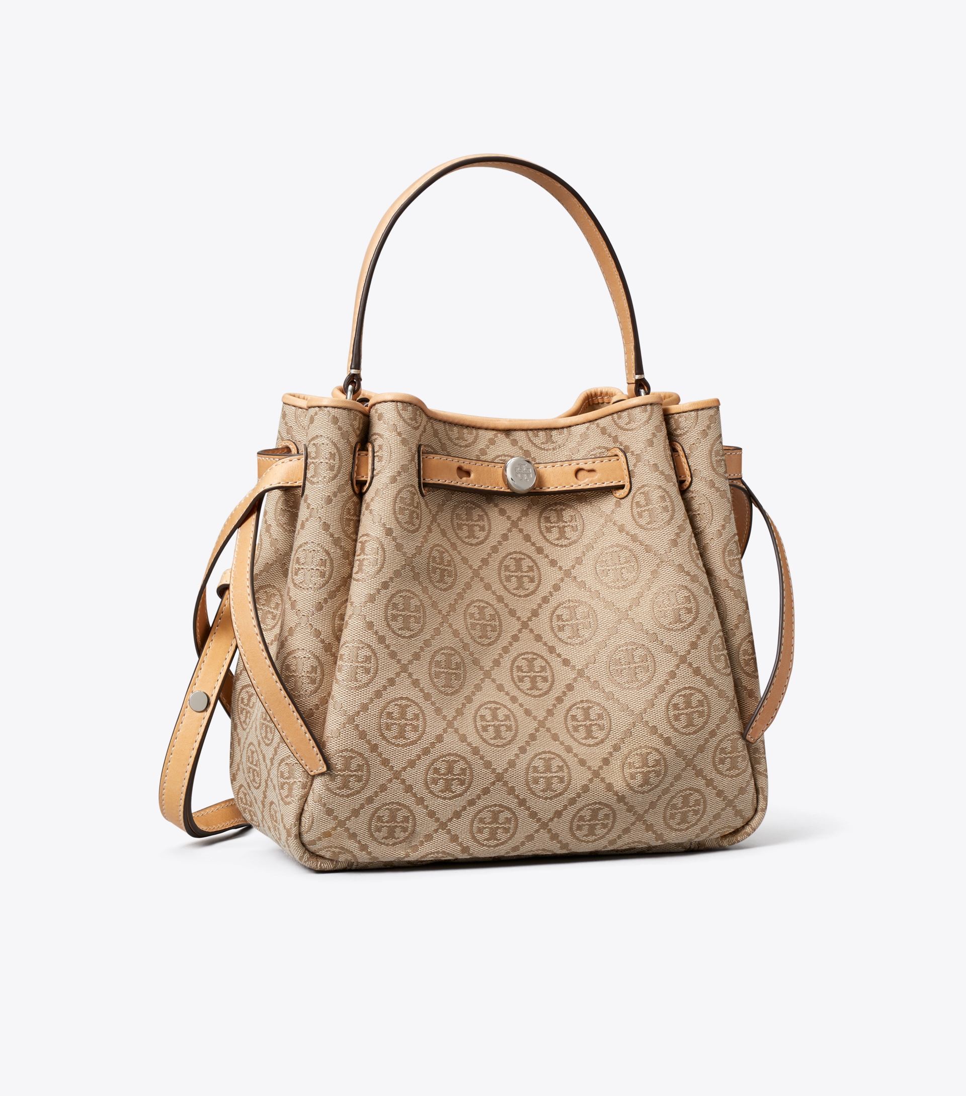 Romy T Monogram Bucket Bag image number 3