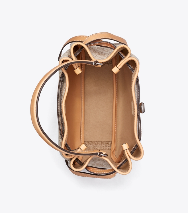 Romy T Monogram Bucket Bag