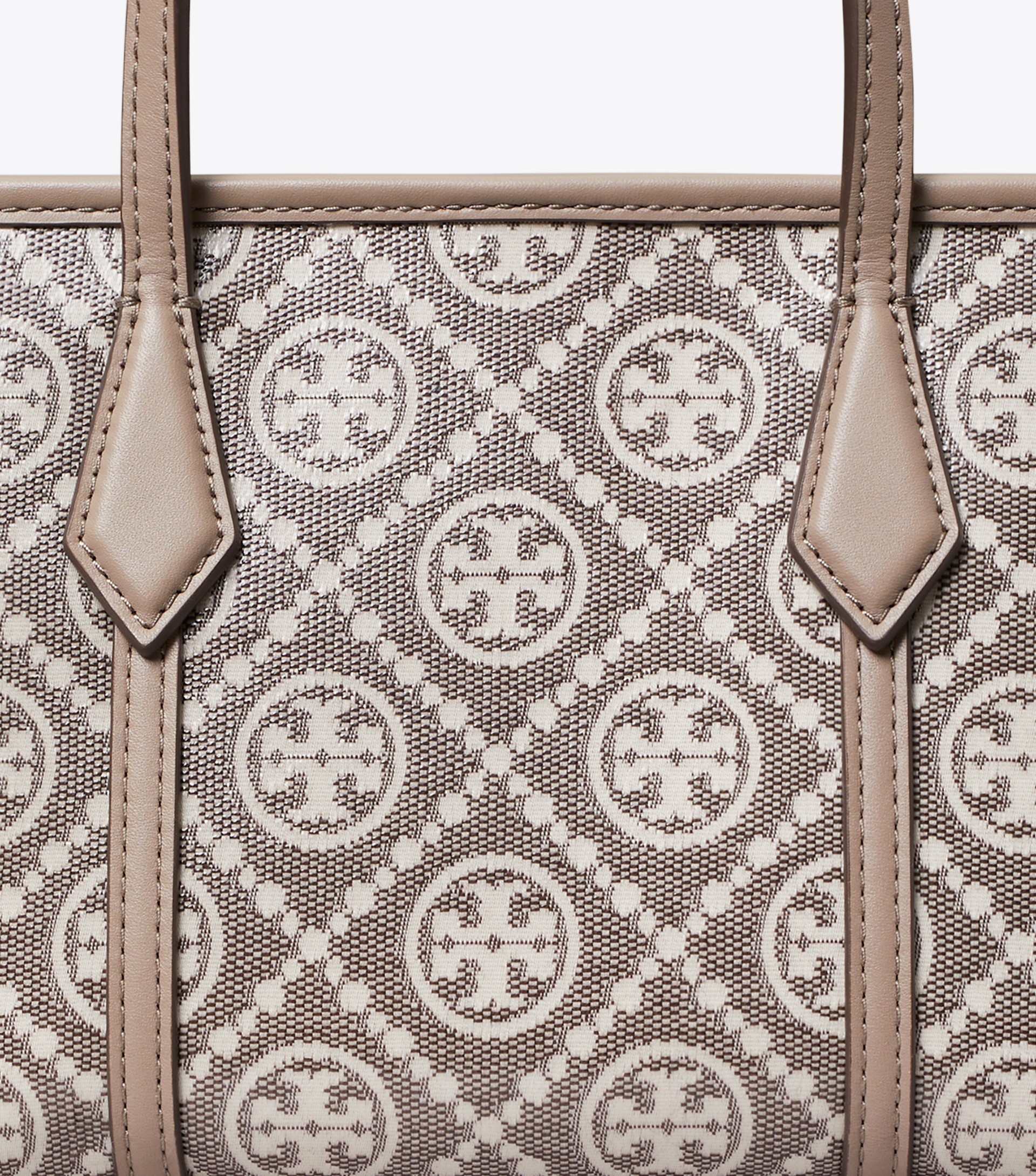 Perry T-Monogram Coated Jacquard Mini Tote image number 4