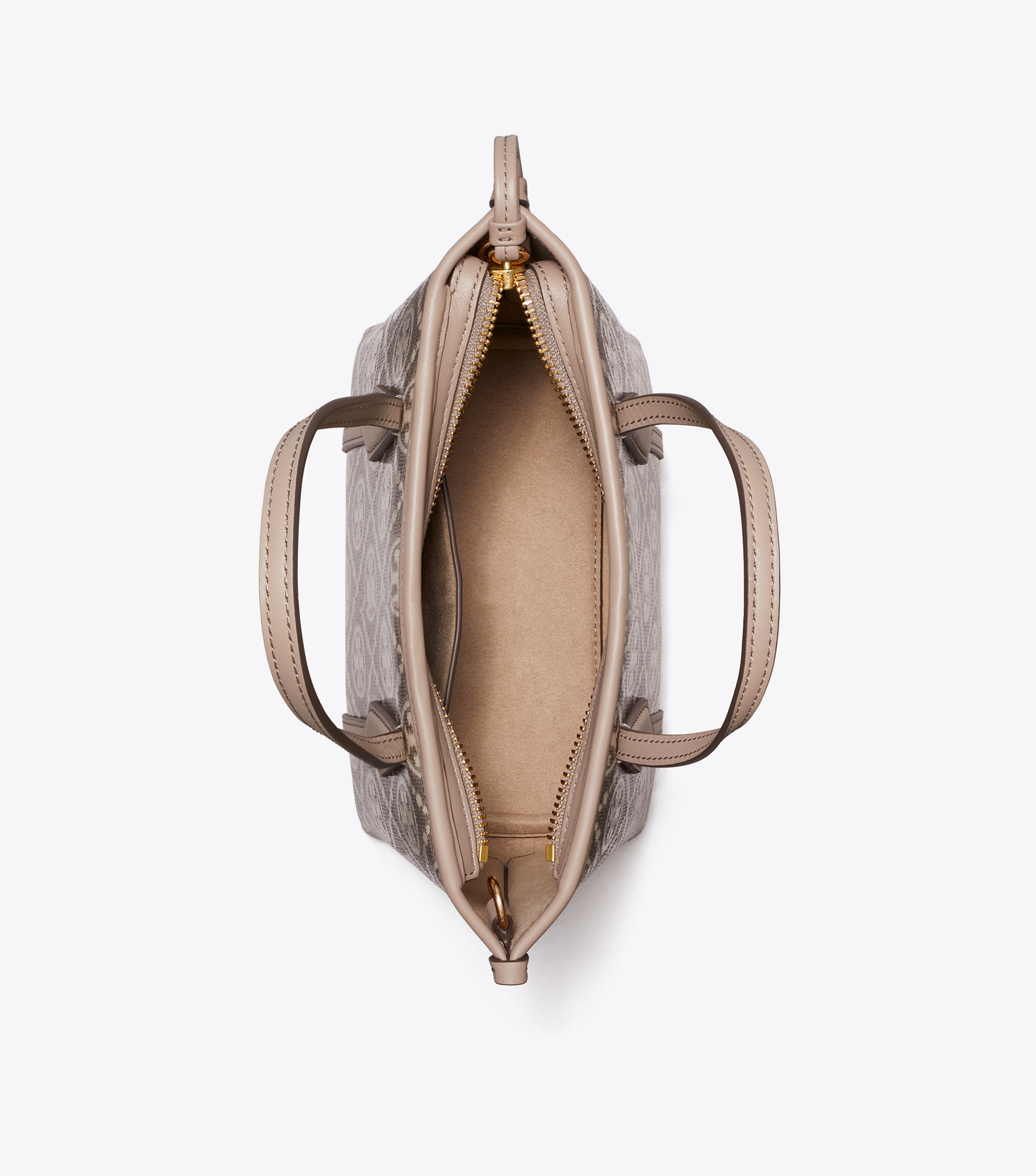 Perry T-Monogram Coated Jacquard Mini Tote image number 5