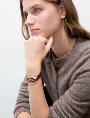  Round Icon Stud Earrings