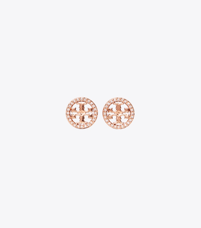 Icon Pav&eacute; Stud Earrings