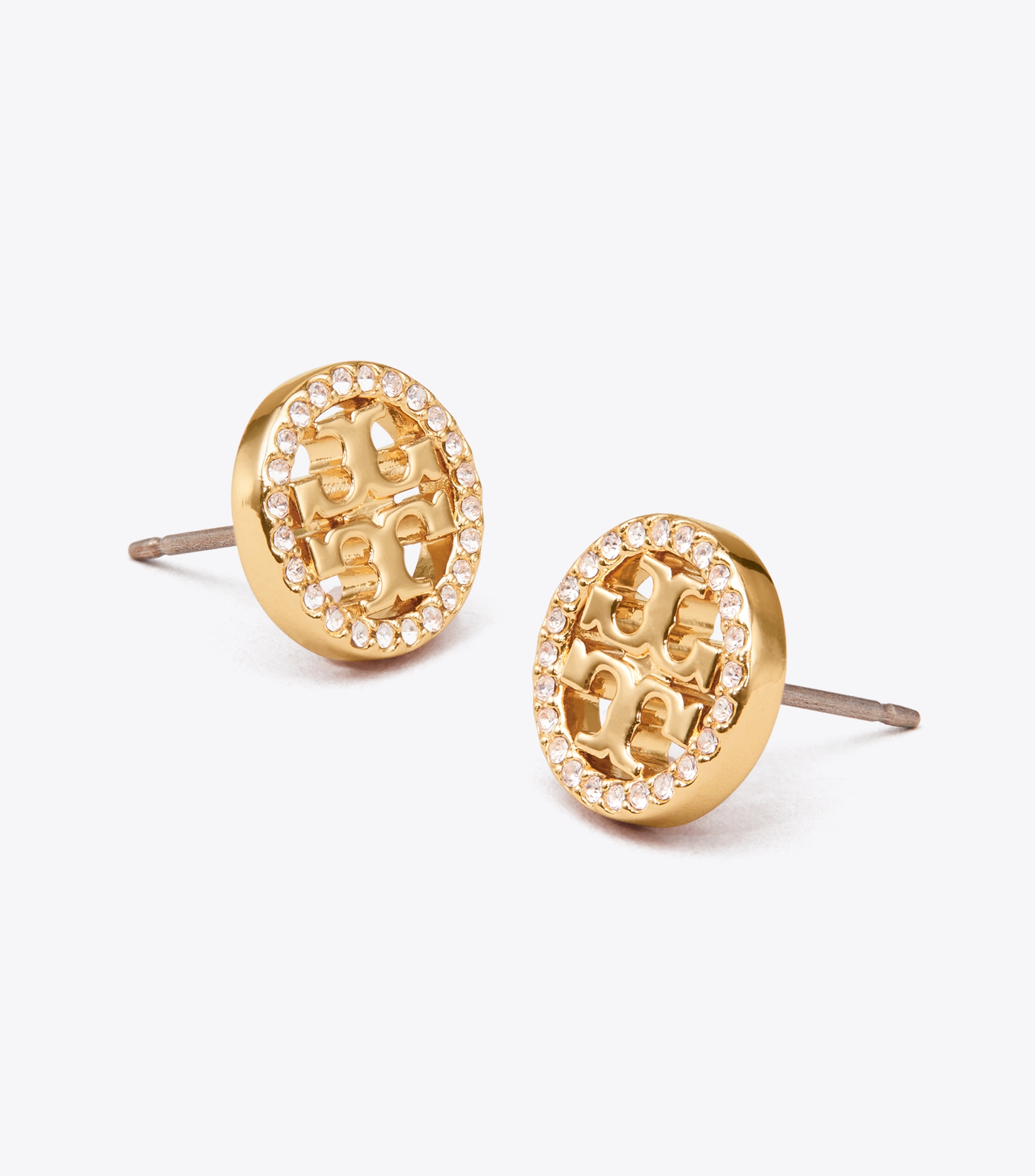 Icon Pav&eacute; Stud Earrings image number 2