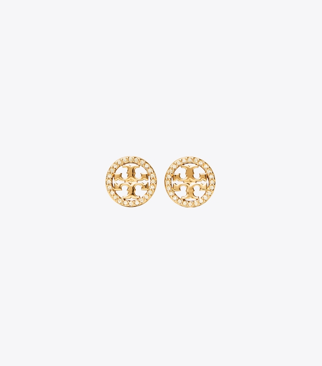 Icon Pav&eacute; Stud Earrings