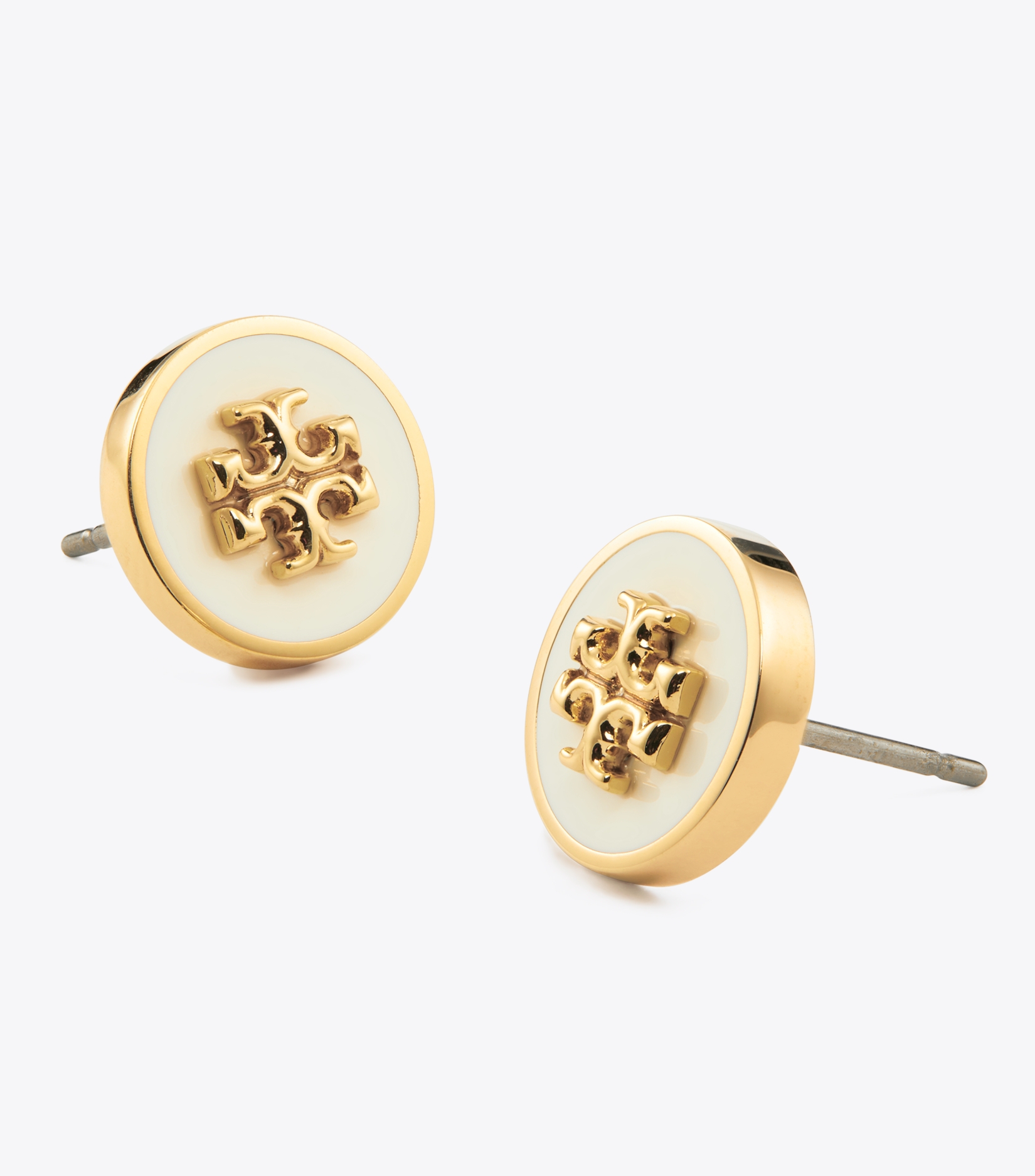 Icon Enamel Circle-Stud Earrings image number 2