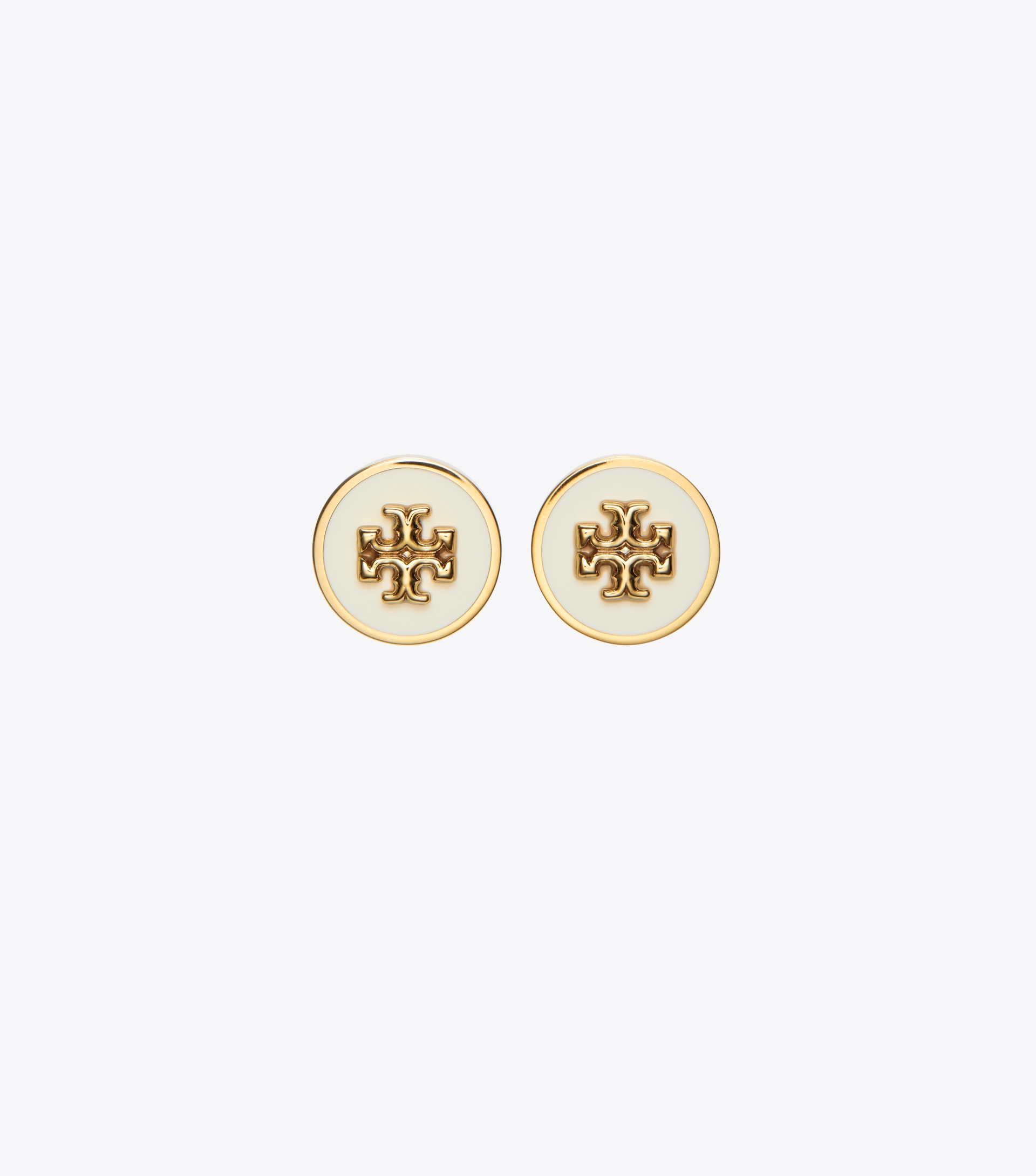 Icon Enamel Circle-Stud Earrings image number 0
