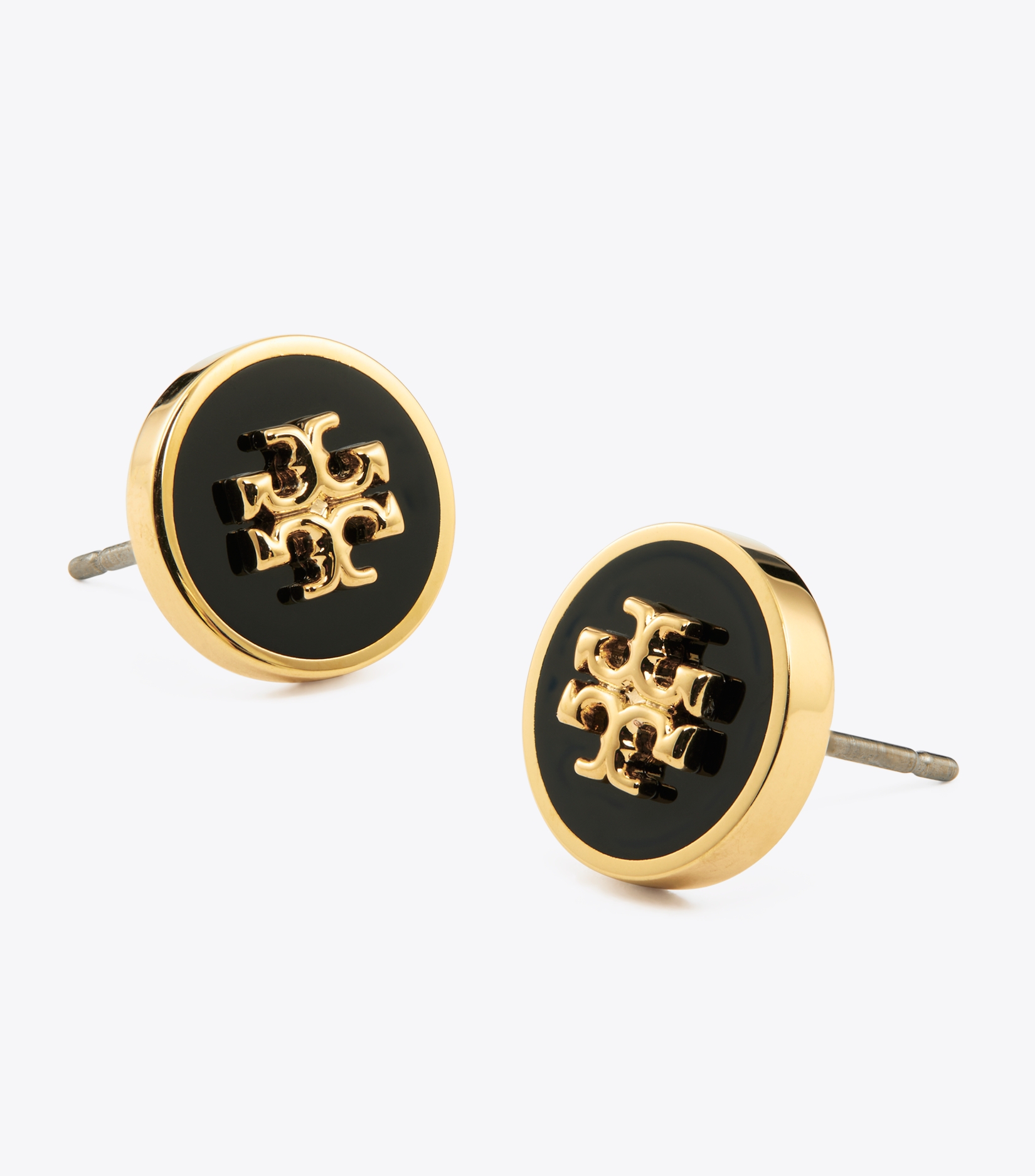 Icon Enamel Circle-Stud Earrings image number 2
