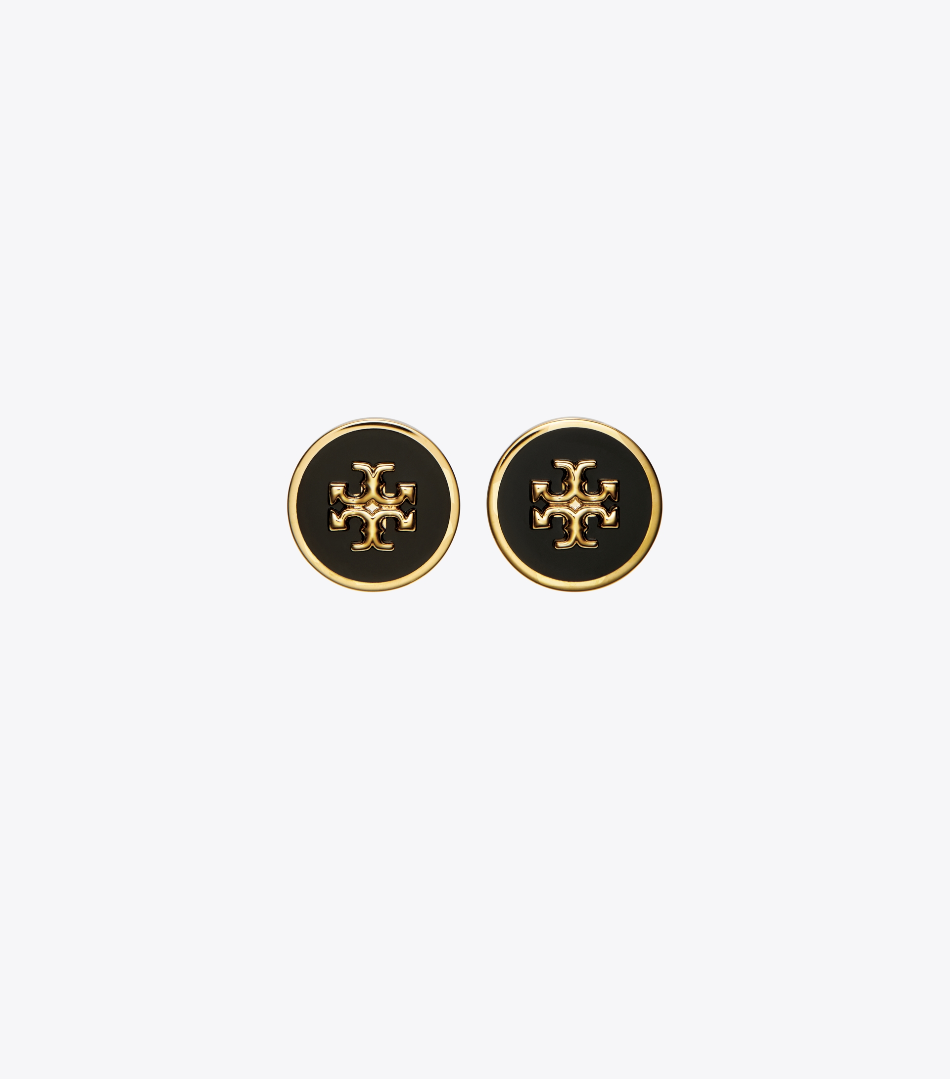 Icon Enamel Circle-Stud Earrings image number 0