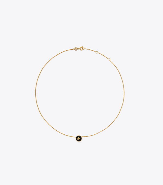 Icon Enamel Pendant Necklace