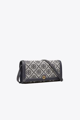 コインケース・小銭入れ LEATHER AND T-MONOGRAM WALLET T Monogram Leather Small Envelope Wallet: Women's Designer