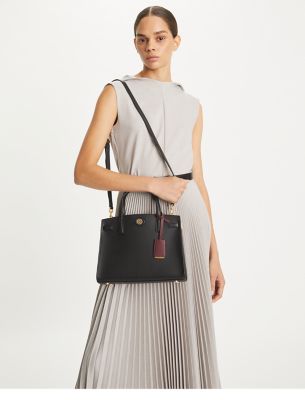 Robinson Pebbled Small Satchel | Tory Burch