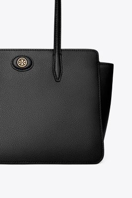 Tory burch robinson small tote outlet black