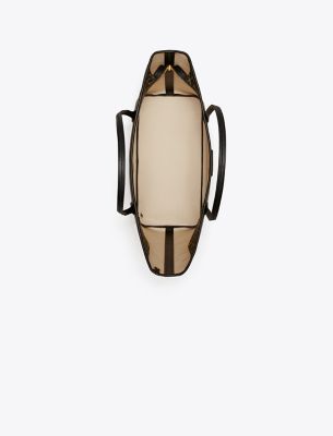 Tory Burch designer sandals Ines Multi-Strap Slide in CAMELLO angle