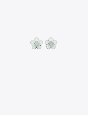  Forget Me Not Enamel Stud Earrings
