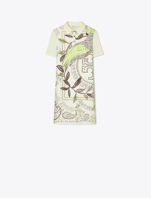  Silk-Front Polo Dress