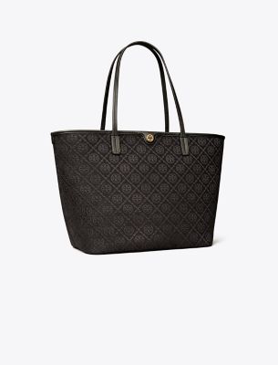 Tory Burch Brown T Monogram tote Bag at FORZIERI