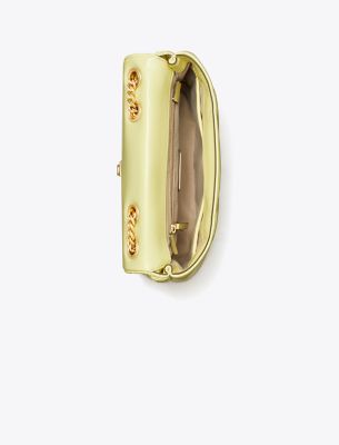 Tory Burch designer sandals Ines Multi-Strap Slide in CAMELLO angle