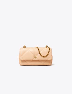 即発 Tory Burch Kira Diamond Quilt Mini Flap Bag 154710-100 Mini Kira Diamond Quilt Flap Bag: Women's Designer Crossbody
