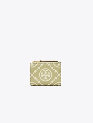 T Monogram Contrast Embossed Bi-Fold Wallet | Tory Burch