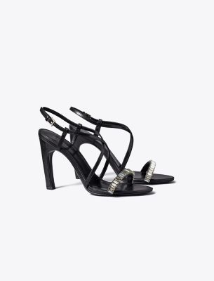 Crystal Heel Sandal | Tory Burch