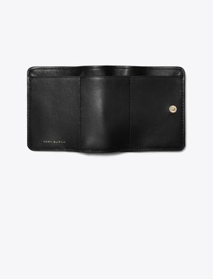 Fleming Soft Small Flap Wallet - Black | Tory Burch