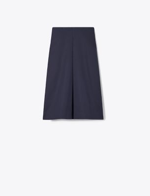  Pleated Cotton Twill Skirt