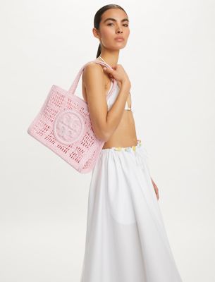 Ella Hand-Crocheted Small Tote | Tory Burch