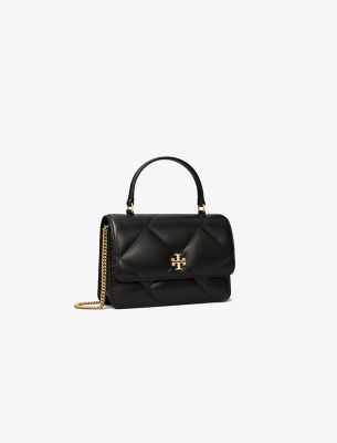  Mini Kira Diamond Quilt Top-Handle Chain Wallet